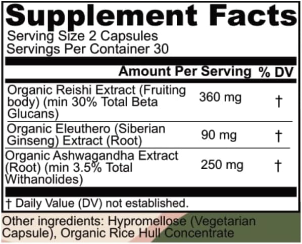 Peak + Valley Stress Relief Supplement for Mood Support Balance My Stress Capsules - Contains Adaptogens, Ashwagandha, Eleuthero Root, Reishi Mushroom Supplement - Natural Mood Stabilizer - 60 Ct