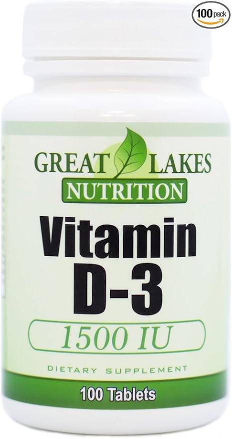 Vitamin D3, Vegan Vitamin D Supplement for Men & Women, 1500IU, 100 Easy Swallow Pills