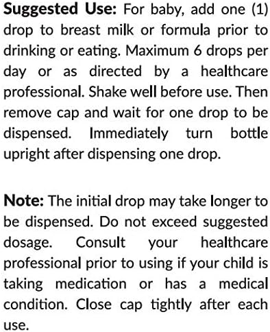 Kiddivit Baby Lactase Liquid Drops 1000 Units - 100 Daily Servings, 1 Fl Oz (30 mL) - Built-in Dropper, Glass Bottle - Sugar Free, Gluten Free, Vegetarian Friendly