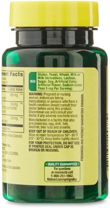 Spring Valley Turmeric Curcumin 1000 mg- 60 Capsules (Pack of 1), Boxed by Fusion Shop Store