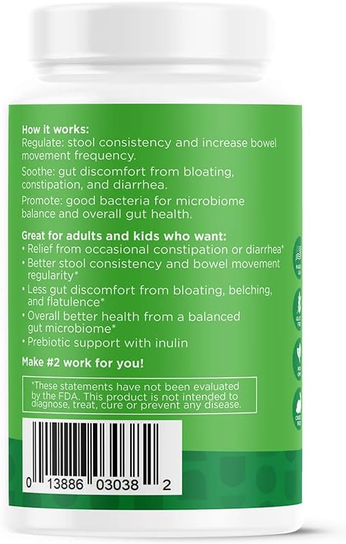 nbpure Poobiotics, Vegan Pre & Probiotics – Gut Health & Microbiome Balance Support for Men & Women – Supports IBS, Diarrhea, Constipation, Leaky Gut Relief – Lactobacillus & Bifidobacterium