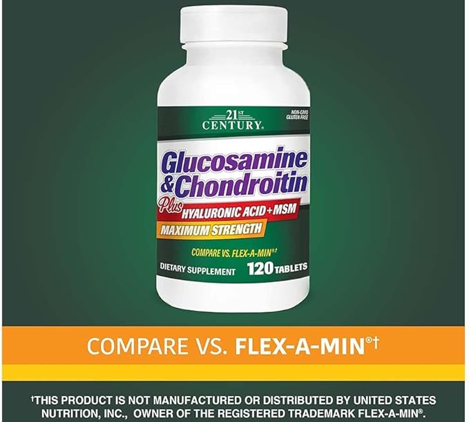 21st Century Glucosamine and Chondroitin Plus Tablets, 120 Count