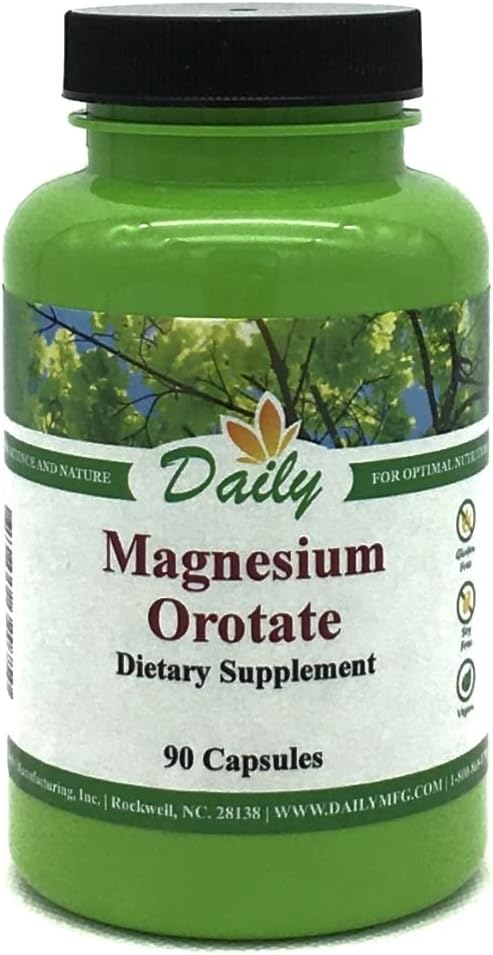 Daily Manufacturing Magnesium (50 mg from Magnesium Orotate) 90 Vegetarian Capusles