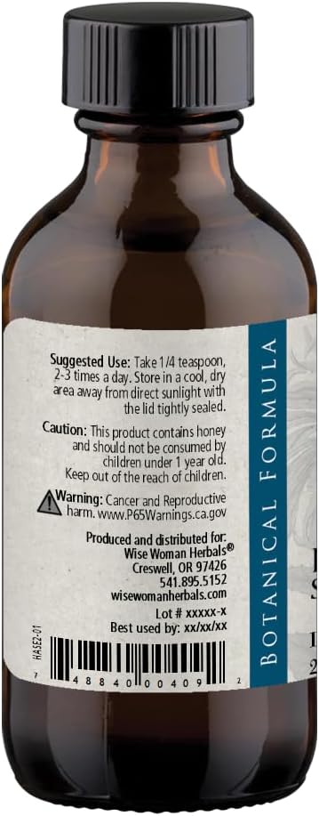 Wise Woman Herbals – Hawthorn Berry Solid Extract - Extra Strength 4:1 Liquid Extract - Alcohol-Free - for Cardiovascular Health and Heart Function - 2oz