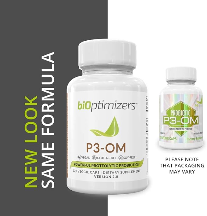BiOptimizers - P3-OM (60 Capsules) and HCL Breakthrough (90 Capsules) Supplement Bundle