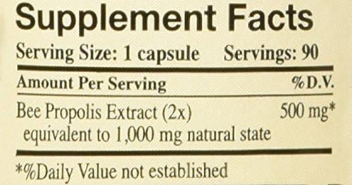 Propolis-Raw Unprocessed 1000mg Y.S. Organic Bee Farms 90 Caps