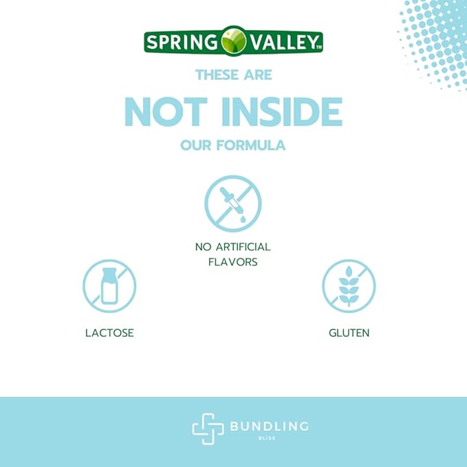 Spring Valley Calcium 600mg Plus Vitamin D, Dietary Supplement Tablets, 250 Count + Bundling Bliss 7 Day Pill Organizer Included - 1 Pack