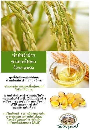Abhaibhubejhr Rice bran Oil 60 Capsules