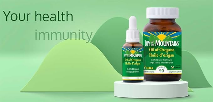Oil of Oregano Liquid | Wild Mediterranean, Certified Organic Oregano | Blended in Organic Cold Pressed Extra Virgin Olive Oil | 0.33oz / 10mL (Pack of 2)