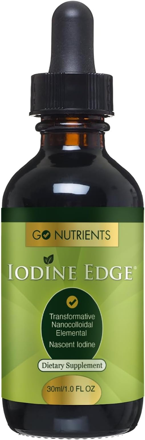 Go Nutrients Thyroid Support Bundle - Iodine Edge, Selenium, Thyroid Support – Promotes Thyroid Health, Energy and Vitality Boost, Cognitive Function & Immune Defense, Liquid Drops for Men & Women