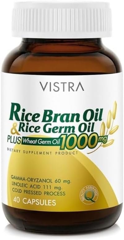 Vistra Rice bran and Rice Germ Oil, 40 Capsules