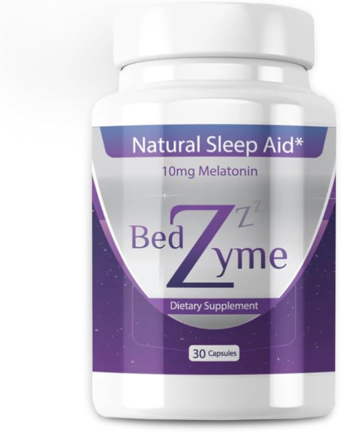 Sleep Aid Supports Natural Sleep & Relaxation – 30 Capsules Sleep Supplement to Help with Calmness & Rest – 10mg Melatonin & REM Enzyme Delivery System (Serving Size: 2 Capsules)