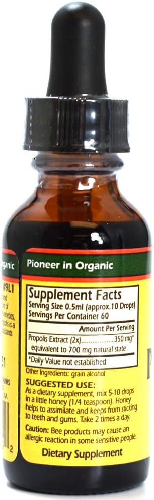Organic 70% Ultra Strength Propolis, 1 OZ