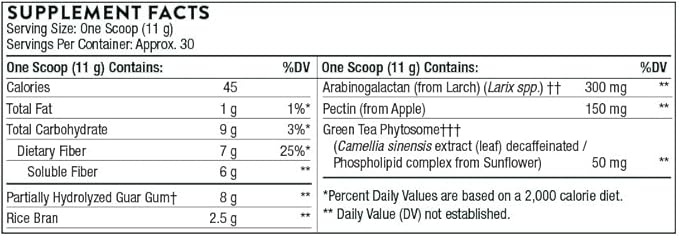 THORNE FiberMend - Prebiotic Fiber Powder to Help Maintain Regularity and Balanced GI Flora* - 11.6 Oz