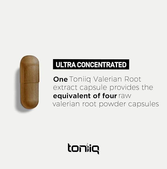 Valerian Root Capsules - Ultra High Potency 4:1 Extract - Highly Concentrated - Third-Party Lab Tested - 120 Capsules