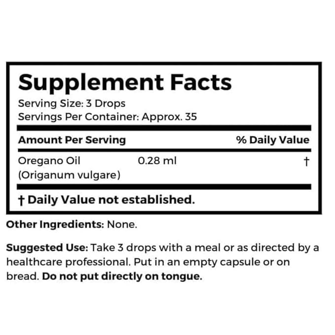 Dr. Clark 100% Pure Oregano Oil – 10cc, Natural Antioxidant & Immune Support