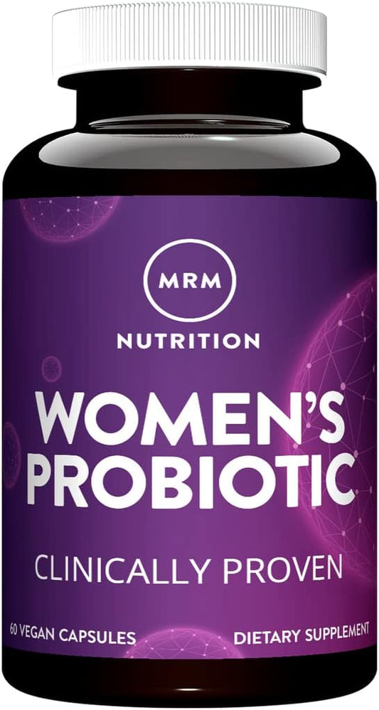 MRM Nutrition Women’s Probiotics | Intestinal + Immune Health | Prebiotics + postbiotics | Clinically Proven| 25 Billion Cells | Good Bacteria for Gut Health| Shelf Stable | 30 Servings