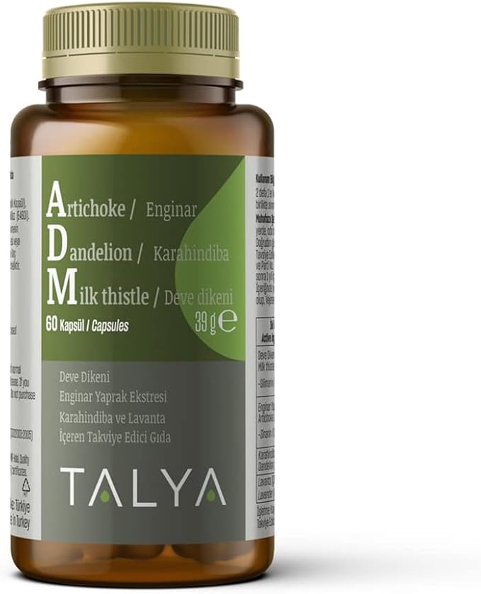 ADM - Artichoke - Dandelion - Milk Thistle - Special Blend for Liver Detox - Veg Caps - Promotes Healthy Liver Balance