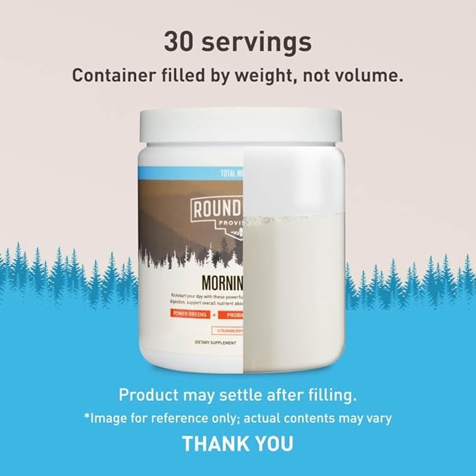 Morning Kick, Zero Sugar Greens Superfood Powder Supplement with Ashwaganda, Collagen, Probiotics, Debloat Drink, 30 Servings (Strawberry Lemonade) by Chuck Norris