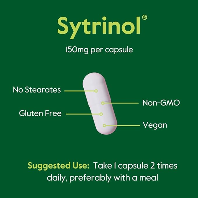 BESTVITE Sytrinol 150mg (120 Vegetarian Capsules) - Patented Blend of Natural Citrus and Palm Fruit extracts - No Stearates - Vegan - Non GMO - Gluten Free