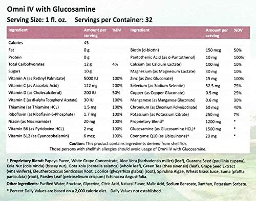 Omni IV with Glucosamine and Co-Q10, 32 oz