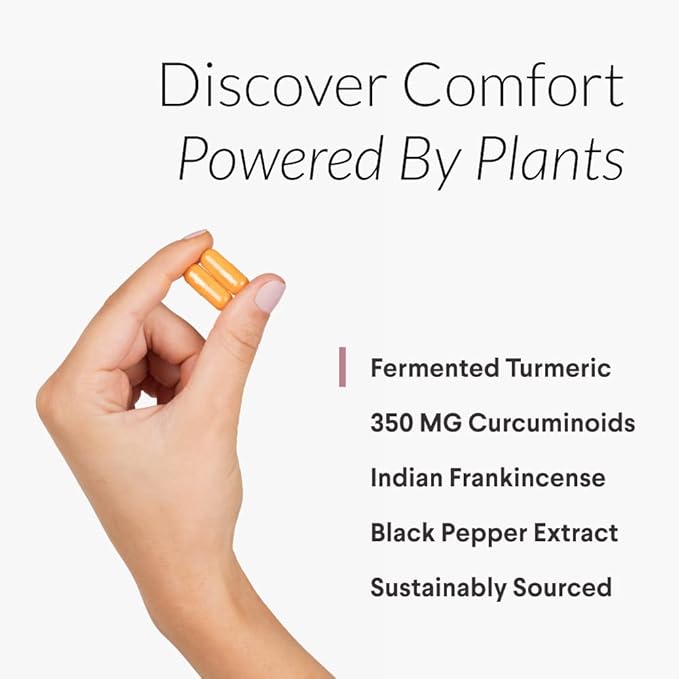 Indian Turmeric + Frankincense - With 95% Curcuminoids, Curcumin Longa, Boswellia Serrata & Black Pepper - Supports Joint Health - Dietary Supplement - 1 Month Supply - 60 Capsules