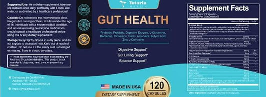 Gut Health with Prebiotics & Probiotics 120 Count