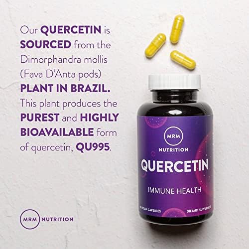 MRM Nutrition Quercetin| Immune + Cardiovascular Health | 500mg per Serving | Made with QU995: World’s purest quercetin™ | Antioxidant Status | 60 Servings