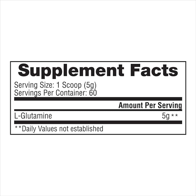 Gaspari Nutrition, Glutamine, Pure L-Glutamine Powder, Perfect Pre Workout, Post Workout and Recovery, Micronized Glutamine Powder (60 Servings, Unflavored)