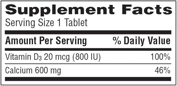 Caltrate 600 Plus D3 Calcium and Vitamin D Supplement Tablets, Bone Health Supplements for Adults - 60 Count (Pack of 4)