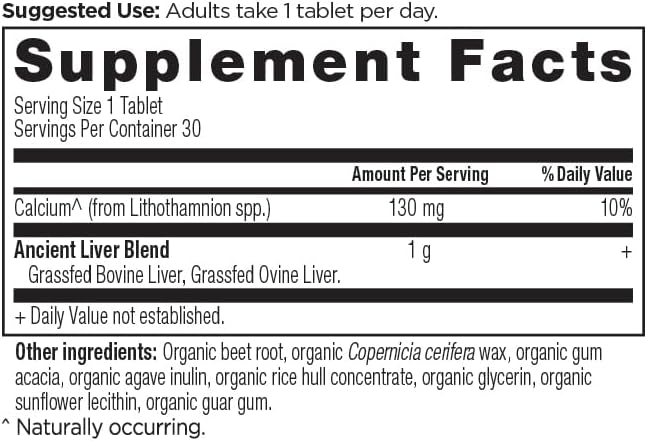 Ancient Nutrition Organ Supplements, Once Daily Grass-Fed and Wild Organ Complex Capsules, Liver, Heart, Kidney Supports Organ, Cognitive, and Immune System Health, 30 Ct