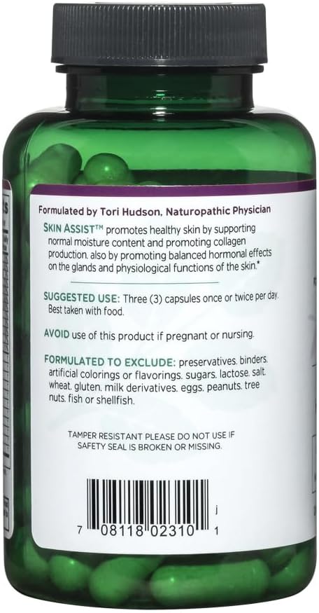 Vitanica, Skin Assist, Skin Support, Vegan, 90 Capsules