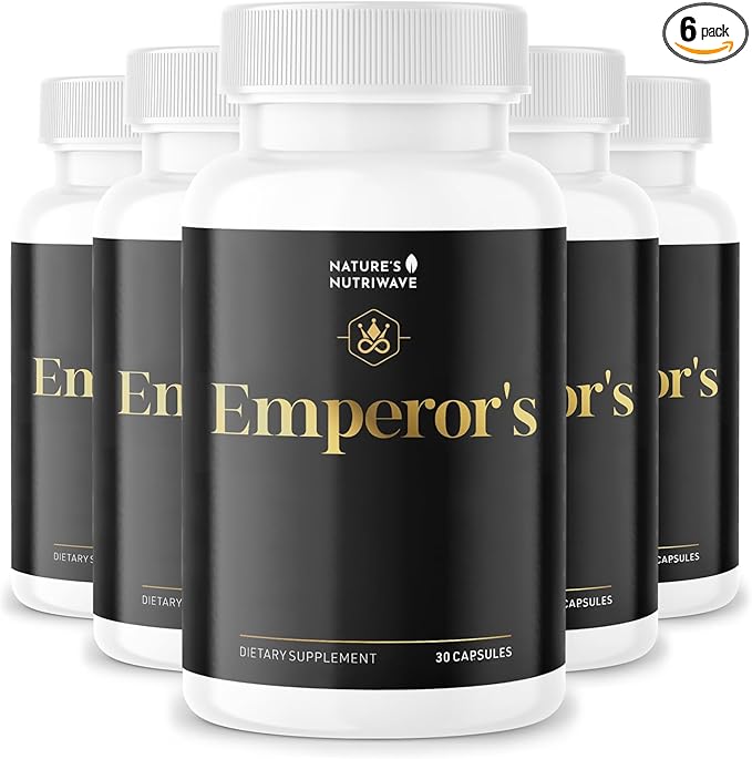 Emperor’s Vigor Tonic - 100% Natural Herbal Supplement | Non-GMO, No Stimulants, Easy to Use | 60 Capsules, 6 Month Supply | Made in USA
