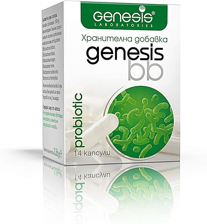 Genesis Bifidobacterium Complex BB Probiotic 14 Capsules of 240 Mg Travel Pack