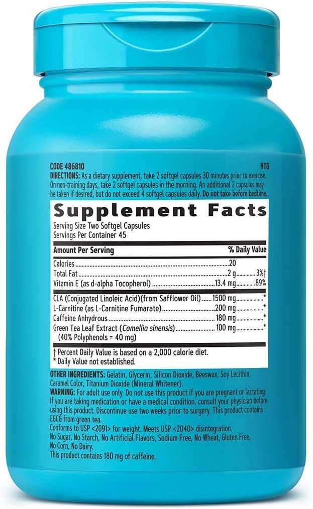 GNC Total Lean Thermo CLA | Fuels Energy and Fat Metabolism, Supports Exercise and Muscle Recovery | 90 Softgel Capsules
