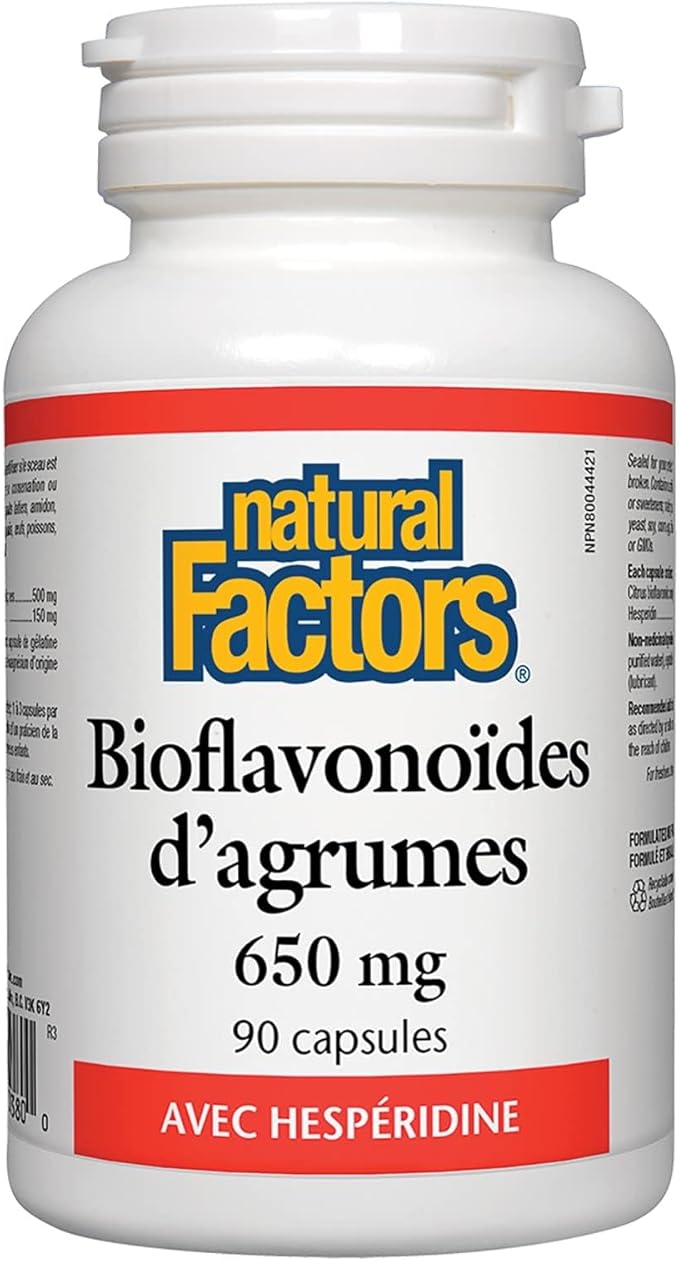 Natural Factors - Citrus Bioflavonoids 650mg, Support for The Body's Use of Vitamin C, 90 Capsules