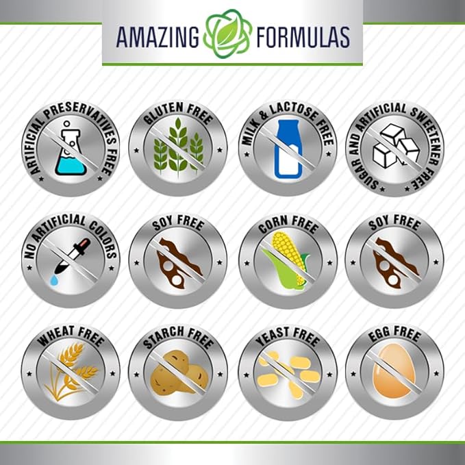 Amazing Formulas MSM (Methylsulfonylmethane) Supplement | 2000 Mg per Serving | 120 Capsules | Non-GMO | Gluten-Free | Made in USA