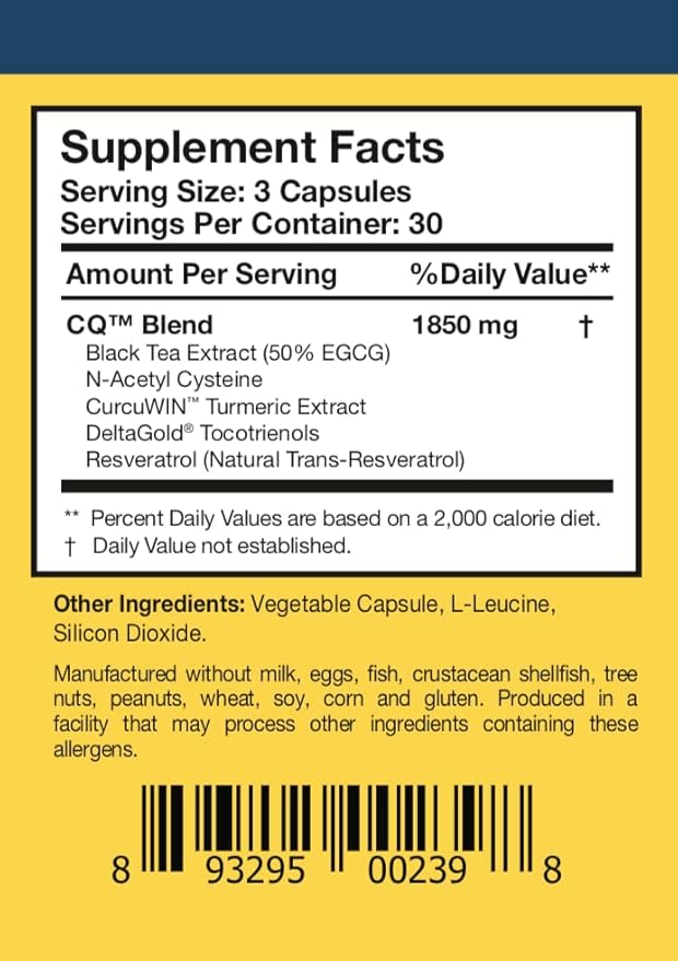 Researched Nutritionals CytoQuel with N-Acetyl Cysteine, Herbal Supplements & Turmeric Extract - Promote Healthy Cytokine Function for Immune Support, Sleep & Physical Comfort (90 Capsules)