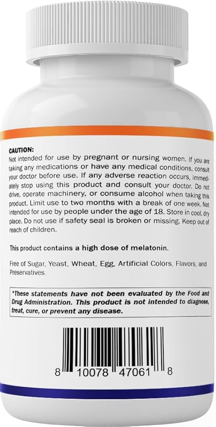 Vitamatic Melatonin 30 mg - with B6 & L-Theanine - 120 Fast Dissolve Tablets with Natural Berry Flavor (2 Tablets Dose = Melatonin 60 mg) (120 Count (Pack of 2))