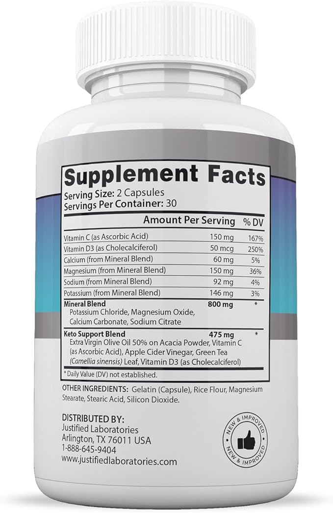 (10 Pack) Ketogenix Keto Pills 1275MG New & Improved Formula Contains Apple Cider Vinegar Extra Virgin Olive Oil Powder Green Tea Leaf 600 Capsules