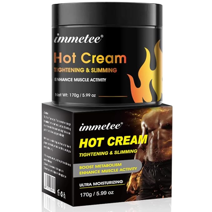 Hot Cream for Belly Fat Burner, Hot Cream Cellulite and Fat Burner, Sweat Fat Burning Gel, Workout Enhancer For Shaping Waist, Abdomen and Buttocks Slimming Cream for Men and Women-170g