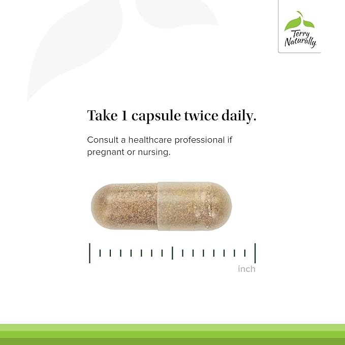 Terry Naturally Healthy Liver - Liver Function & Health Support Supplement - Cellular Health Support with Andrographis EP80 & French Grape Seed Extract - Gluten-Free Dietary Supplement - 60 Capsules