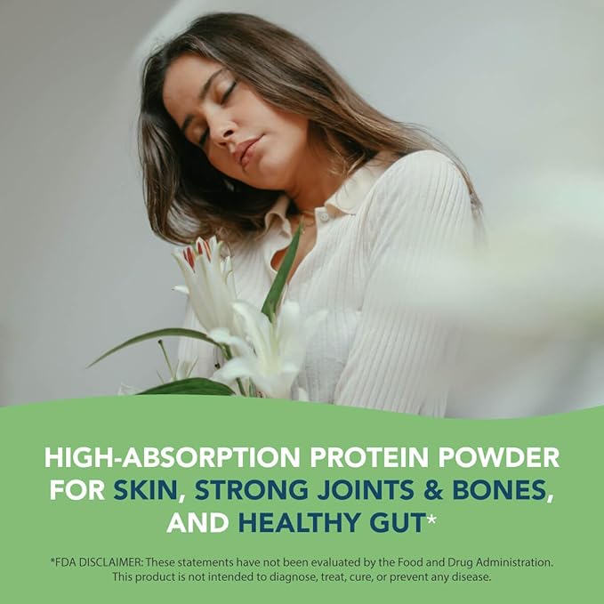 AMANDEAN Collagen Peptides Powder 1kg. Grass-Fed, Enzymatically Hydrolyzed, Type 1 & 3. Agglomerated, Easy to Mix, Unflavored, Non-GMO. Protein with 18 Amino Acids for Healthy Skin, Hair, Nails.