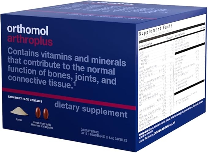 Orthomol Arthroplus, 30-Day Supply, Advanced Bone & Joint Health Supplement with Collagen, Glucosamine & Chondroitin, Advanced Version of Orthomol Osteo