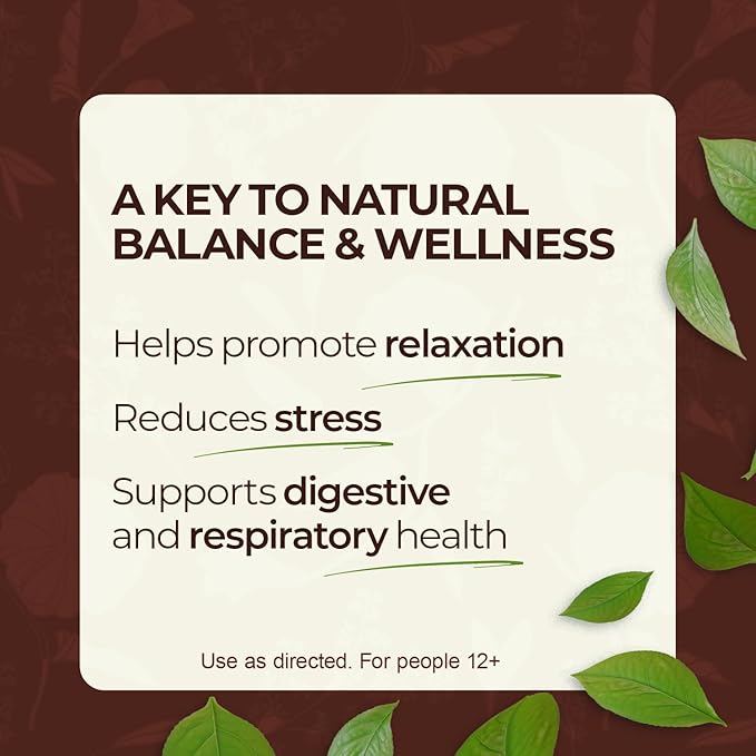 Herbal Supplement for Relaxation & Stress Relief, Supports Digestive & Respiratory Health, Enhances Sleep Quality with Licorice Root & Passion Flower, 8 Fl Oz, 2-Pack