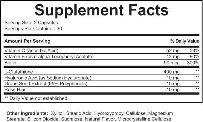 Relumins Gluta 500 - Chewable/Sublime Wall Glutathione Complex with Advanced Skin Nutrition - Hyaluronic Acid, VIT C, Biotin Plus 4 Powerful Actives - Fruit Punch Flavored - 60CT x 3 Bottles