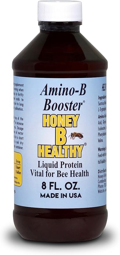 Amino-B Booster 8 oz. Bottle, Liquid Protein Vital for Bee Health