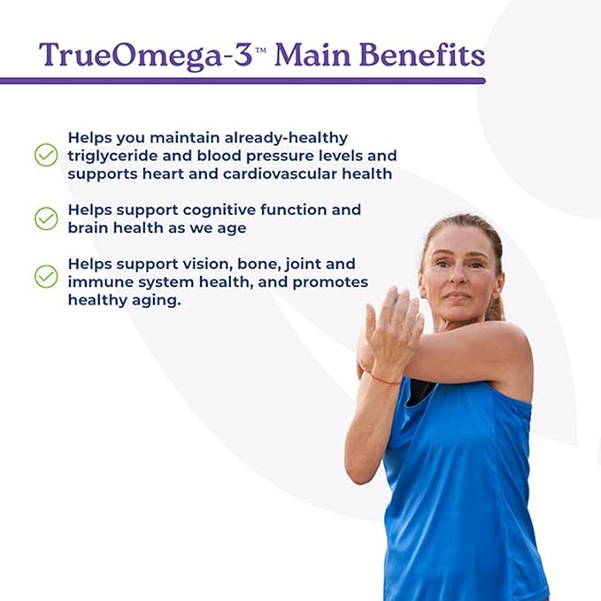 NatureCity True-Omega-3 975mg Omega-3 Fish Oil Supplements with Enhanced Absorption from AquaCelle for Heart, Brain & Joint Support (60 SoftGels) Burpless Fish Oil Pills