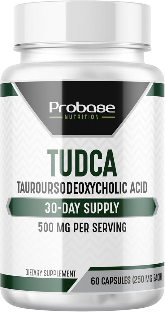 TUDCA – Premium Liver Support, Cleanse, Detox and Repair Supplement – 500mg Per Serving – 60 Capsules – High Purity Bile Salt Formula – Vegan, Non-GMO