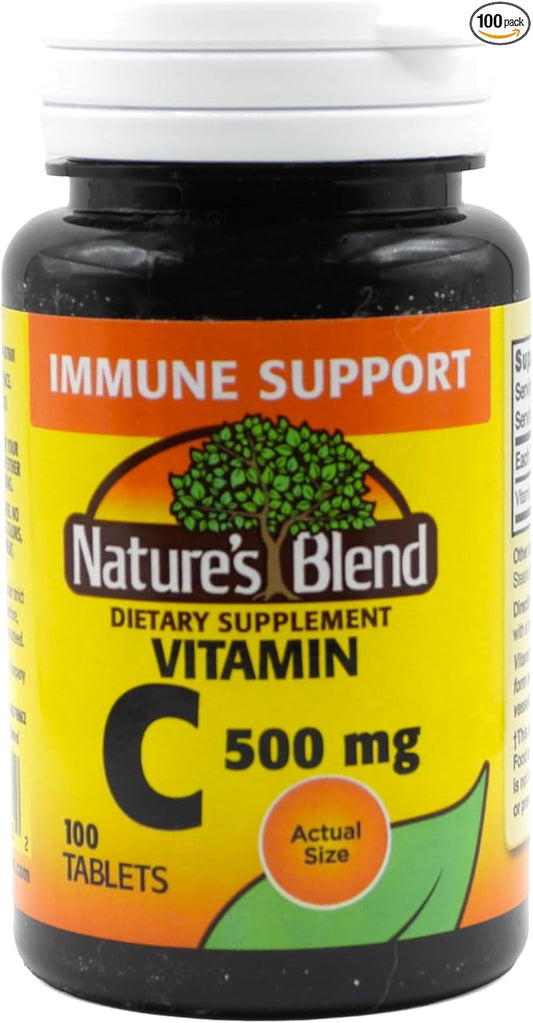 Nature's Blend Vitamin C 500 mg 100 Tablets